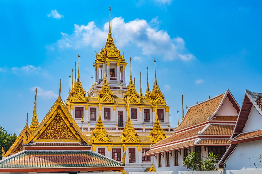 Loha Prasat, Wat Ratchanatdaram, Worawihan, Bangkok, Thailand. Built 1846.
